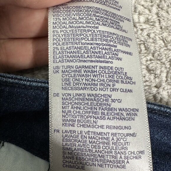 NYDJ Womens Billie Ankle Boot Denim Jeans Lift Tuck Tech Stretch Fray Hem Size 2 - Picture 10 of 10